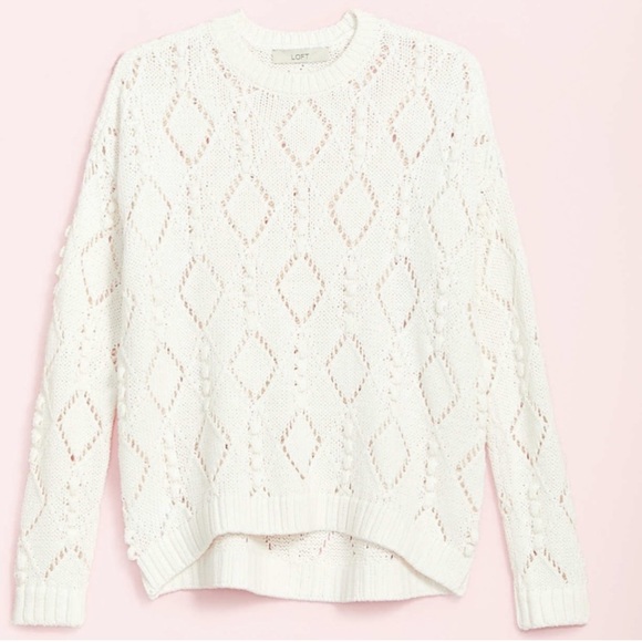 LOFT Sweaters - NWT Loft Bobble Drop Shoulder Sweater medium